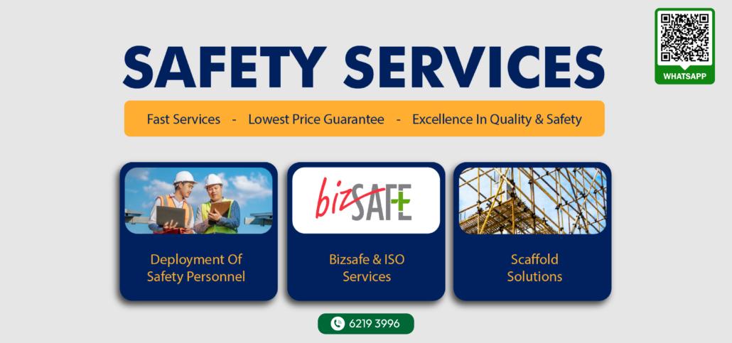 Safety services — people, certs & scaffold