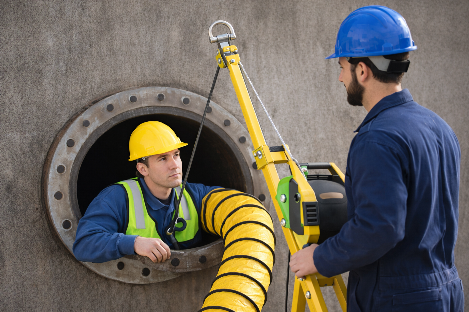 Confined Space Assessor at work